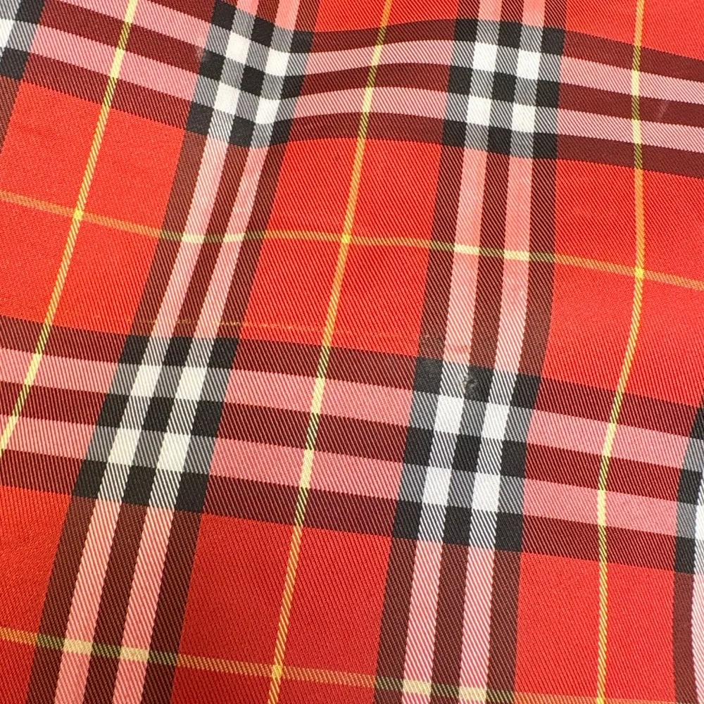 Burberry vintage red plaid oversize travel tote bag - Picture 16 of 16